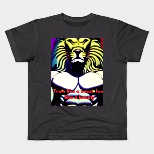 Train like a beast, look like a beauty t-shirt Kids T-Shirt